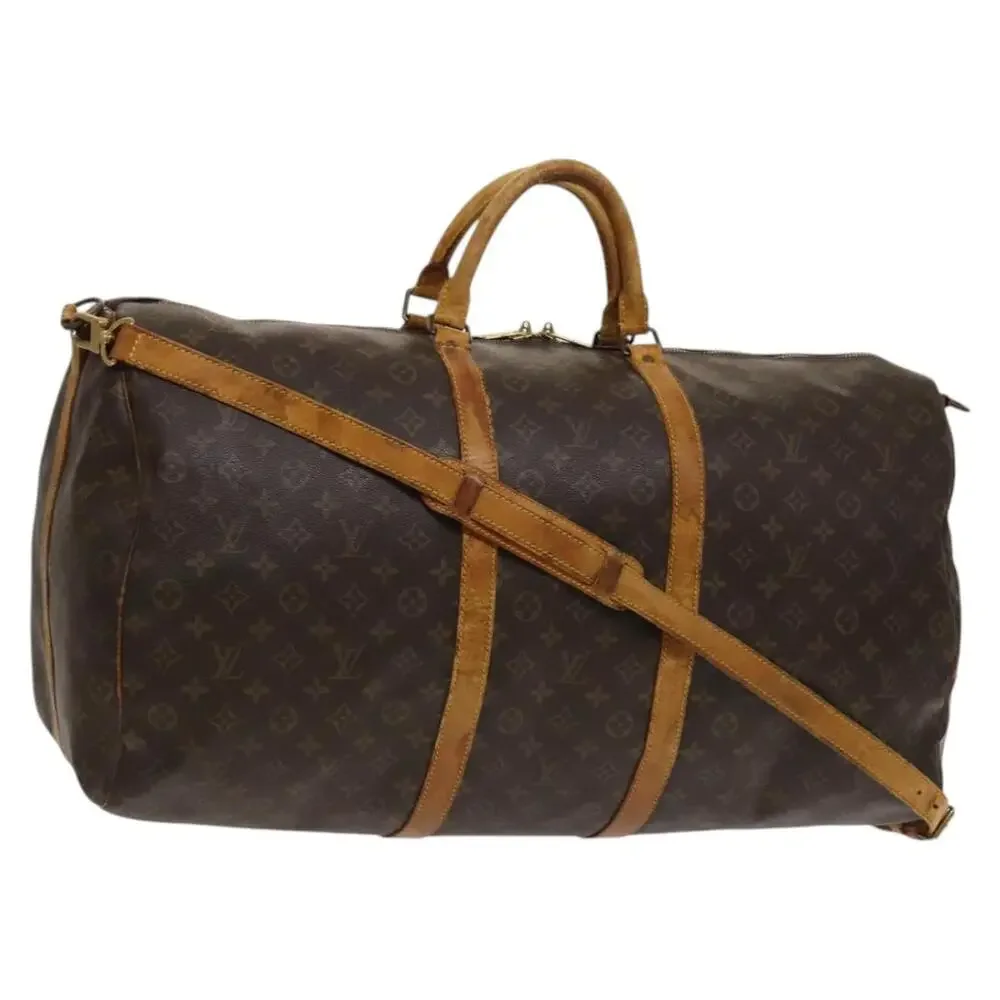 LOUIS VUITTON Monogram Keepall Bandouliere 60 Boston Bag M41412